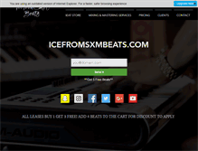 Tablet Screenshot of icefromsxmbeats.com